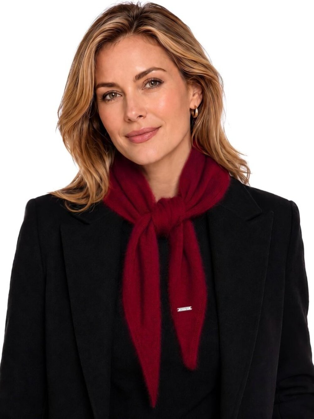 Lightweight Cashmere Triangle Scarf for Women | Soft Merino Wool Blend Accessory